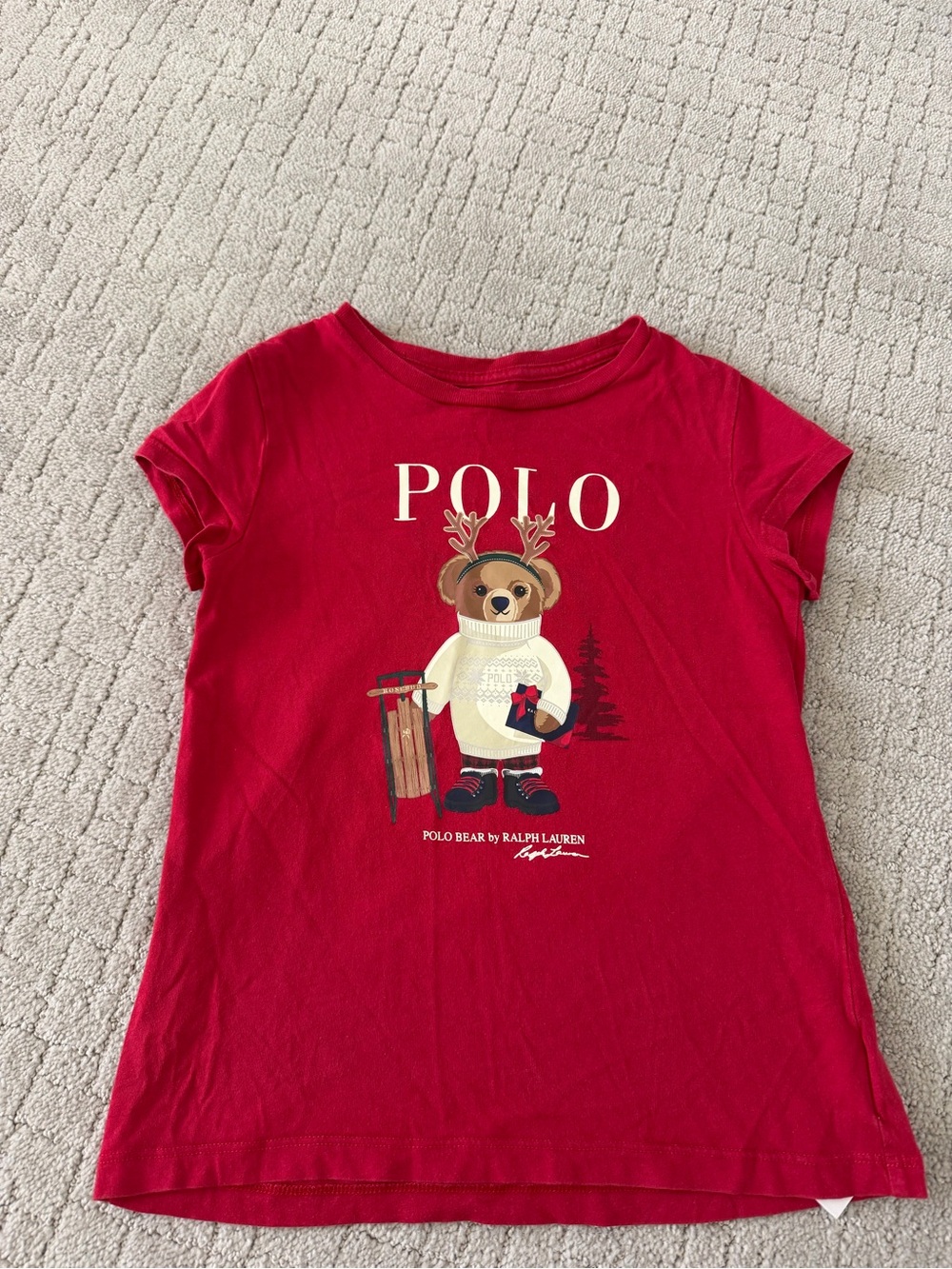 Polo by Ralph Lauren Kids Red Bear Graphic Tee